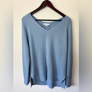 Athleta Light Blue V-Neck Sweater
